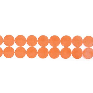 **-Ribbon Circles 40mmx15m-** 6844 Flo Orange ##-Berisfords 801346-6844FLO-ORANGE-##