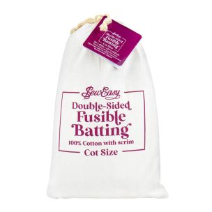 **-Sew Easy Batting 100% Cotton Fusible Double Sided 220gsm Cot 127 X 152cm With Scrim-** ##-Sew Easy EB50-C-##