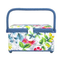 **- Sewing Basket -** Small Rectangle - Floral Burst ##-Birch 010908-FLORAL-BURST-##