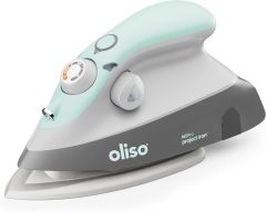 **-Oliso M3Pro Mini Project Iron-** Compact Size Steam Iron with LED Light - Aqua ##-Oliso 171030-##