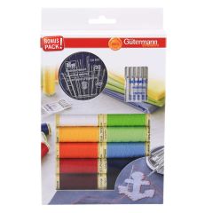 **-Gutermann Sew-** All 100mt Thread Set With 10 Reels And 35 Sewing Needles ##-Gutermann 734562-##