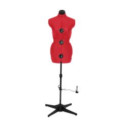 **-Dressmaking Model - Action Form in Red-** Action Form with 12 Auto Set Dials. Available in 2 Sizes, Small and Medium##-Adjustoform 02382--1-2-##